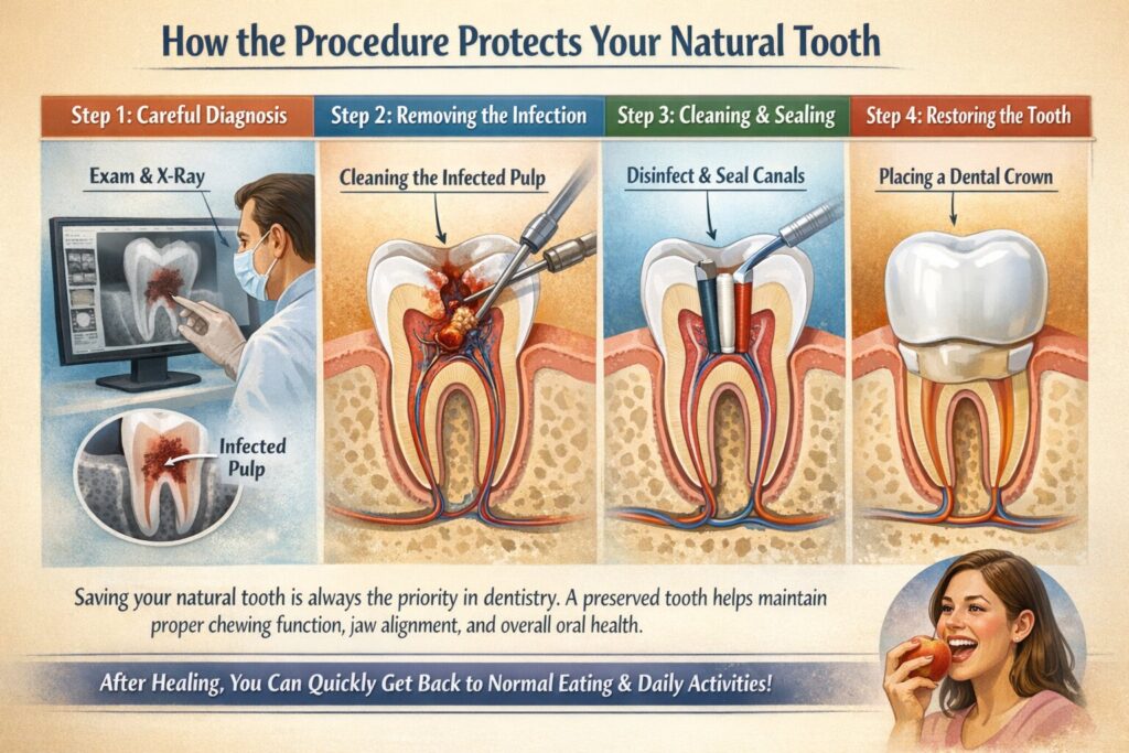 How the Procedure Protects Your Natural Tooth